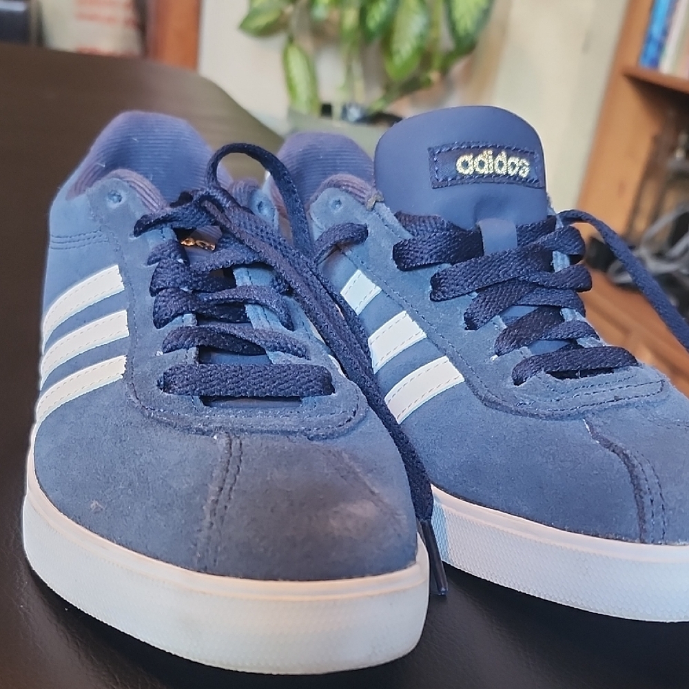 Adidas Blue and White Women's Sneakers